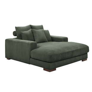 Knightsbridge tufted best sale oversized chaise lounge